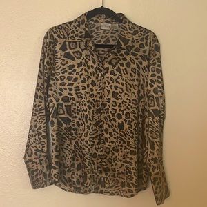 Chico’s size one, silky feel button up shirt